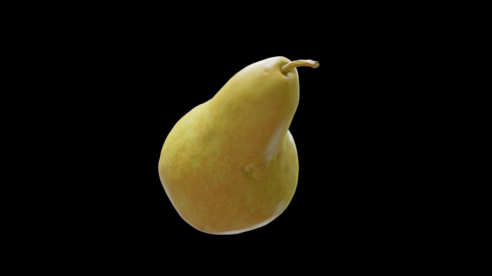 PHOTOSCANNED Realistic Yellow Pear 3D model_4