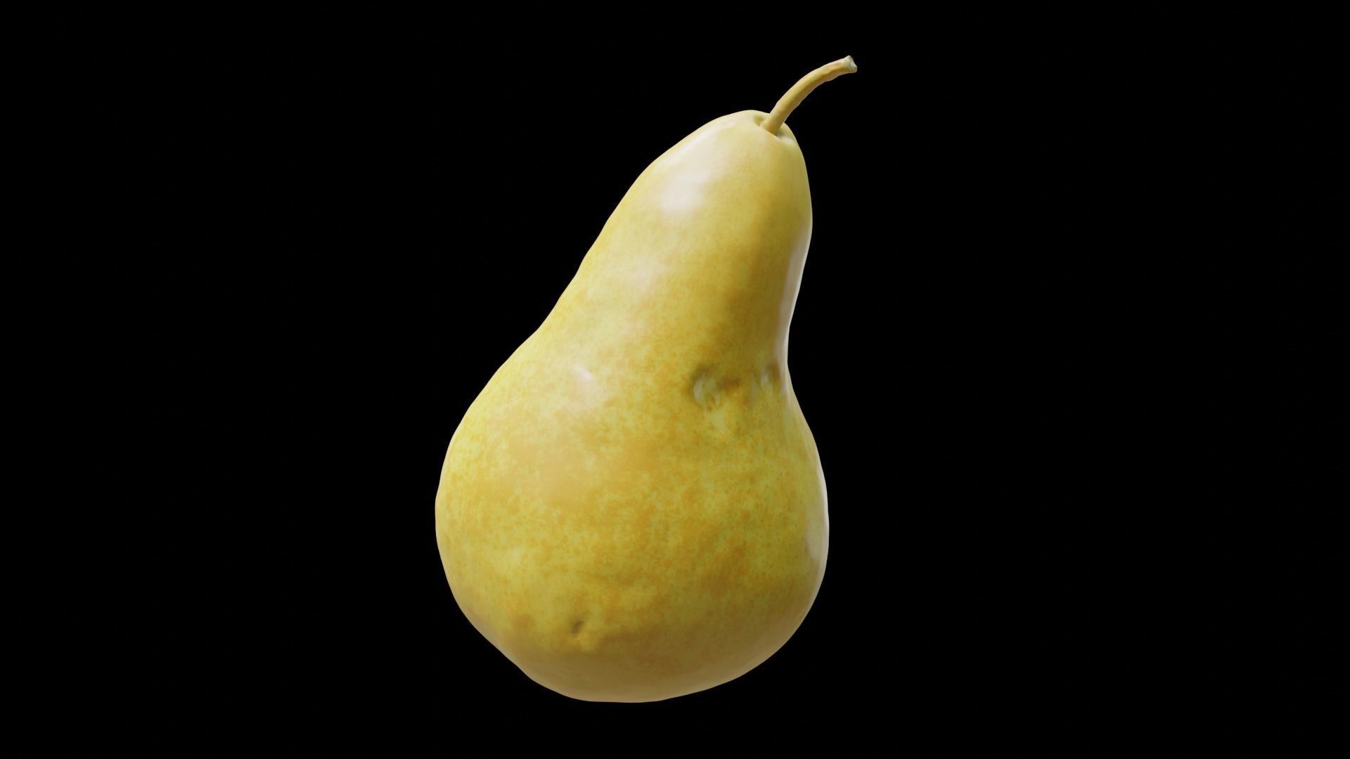 PHOTOSCANNED Realistic Yellow Pear 3D model_3
