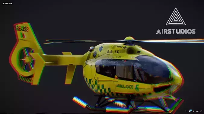 Ambulance Helicopter Airbus h145 Swedish