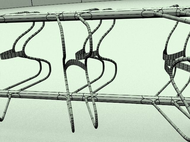 Double Bicyclerack 3D model_6