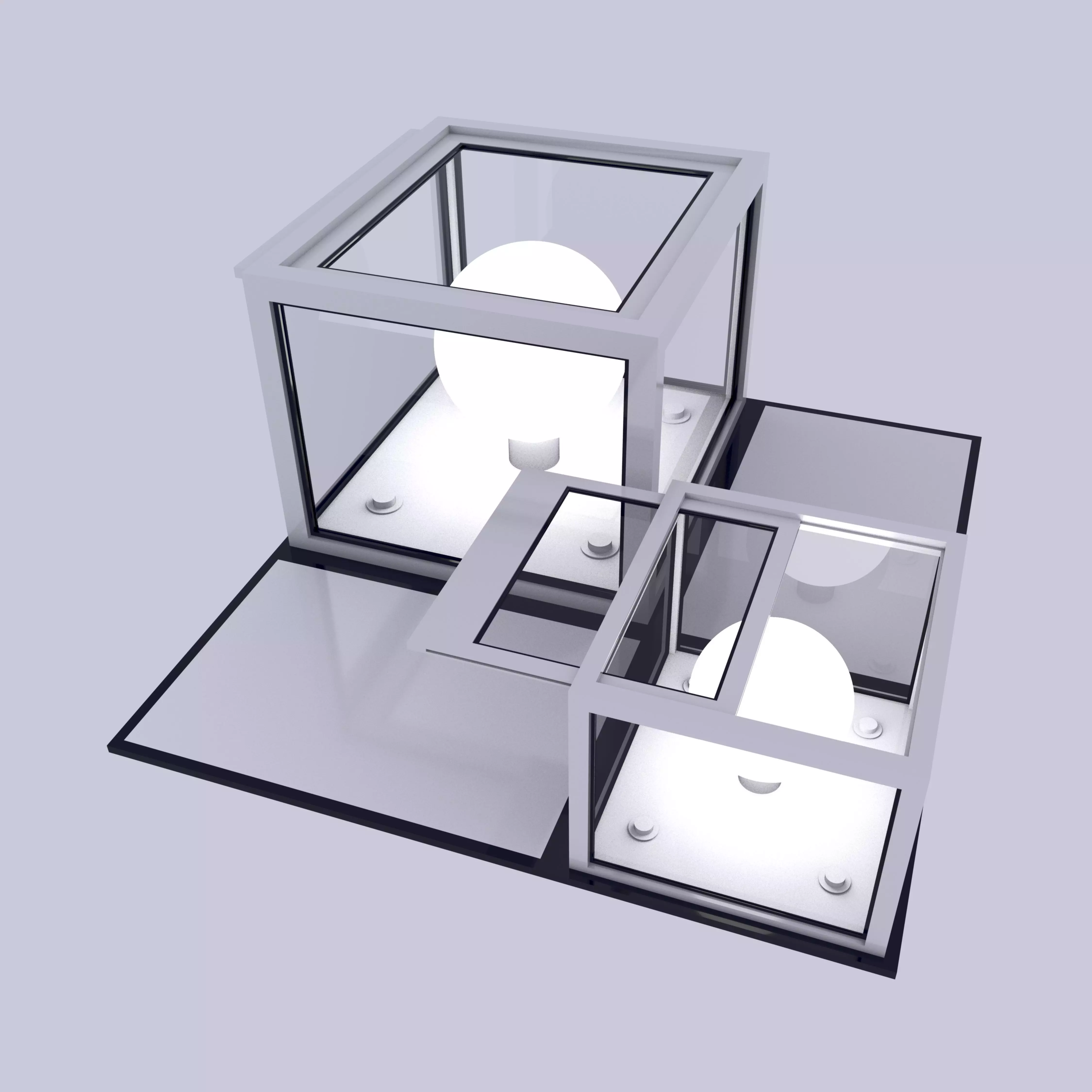 Lamps  Golden Section 3D model_0