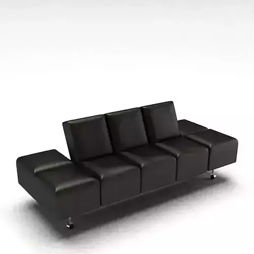 Black Leather Couch