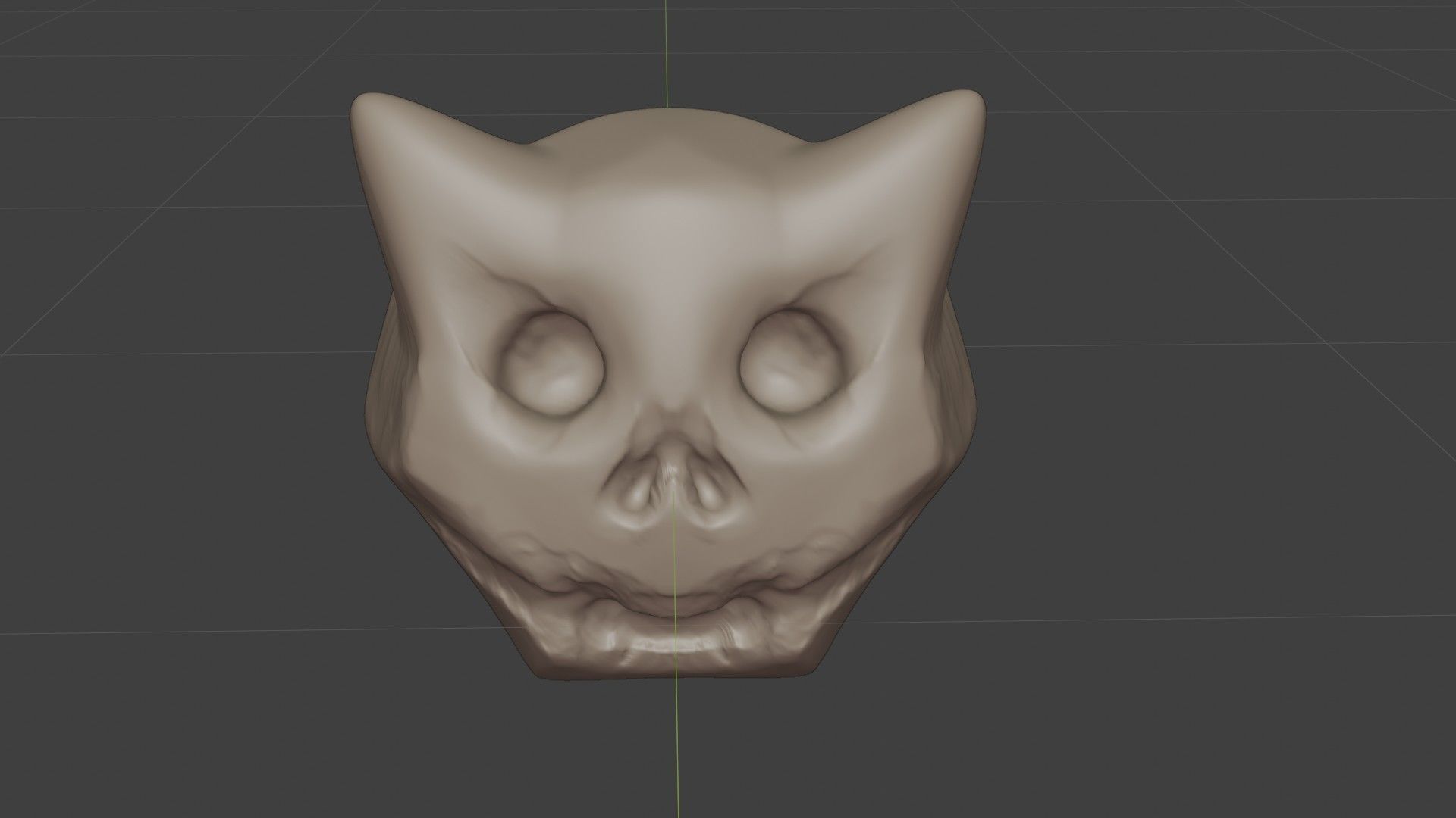 Cute cartoon skull maker  and 8 characters Low-poly 3D model_18