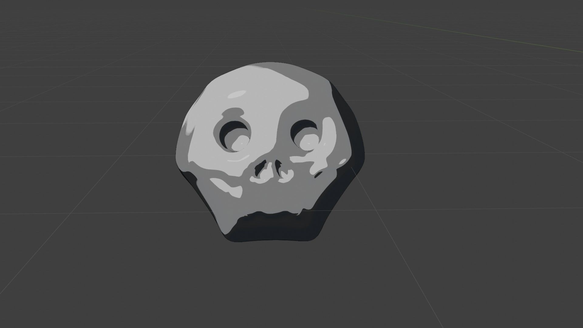 Cute cartoon skull maker  and 8 characters Low-poly 3D model_15