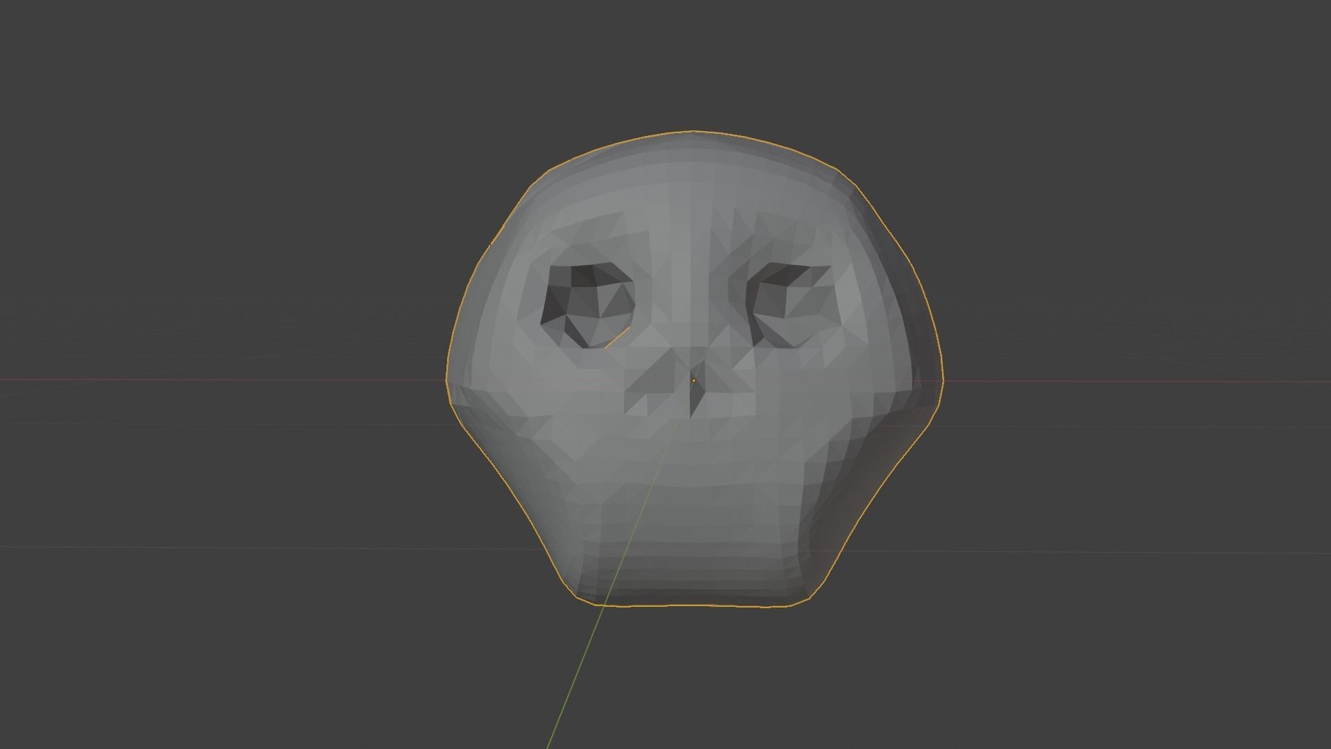 Cute cartoon skull maker  and 8 characters Low-poly 3D model_24