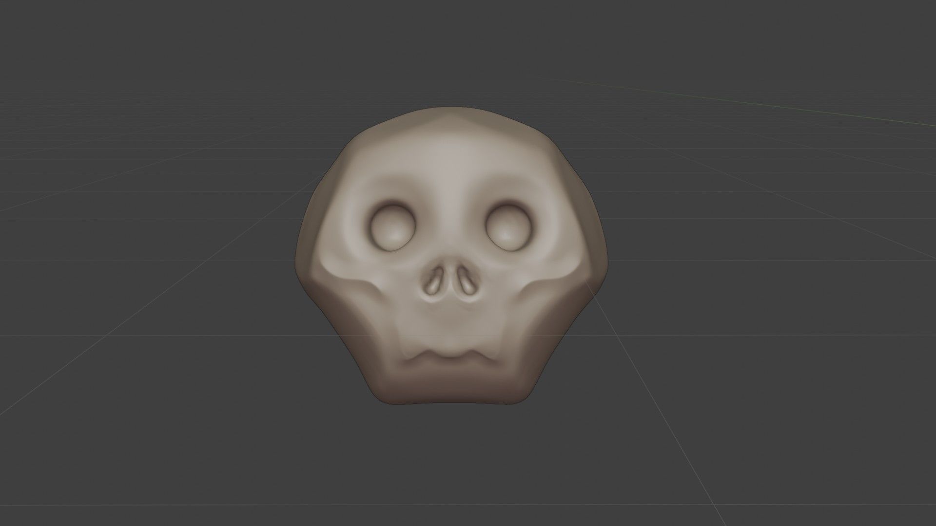 Cute cartoon skull maker  and 8 characters Low-poly 3D model_14
