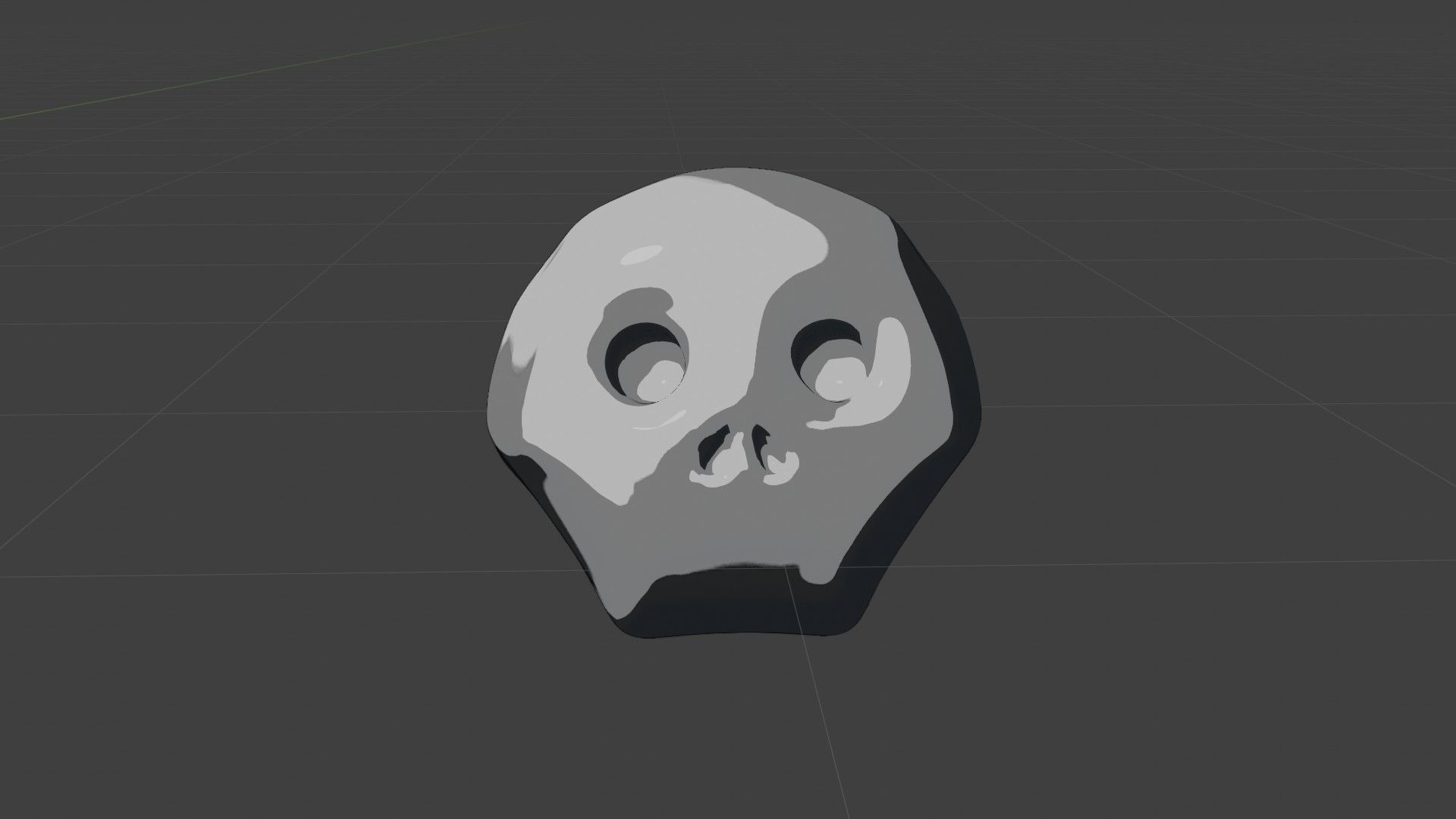 Cute cartoon skull maker  and 8 characters Low-poly 3D model_16