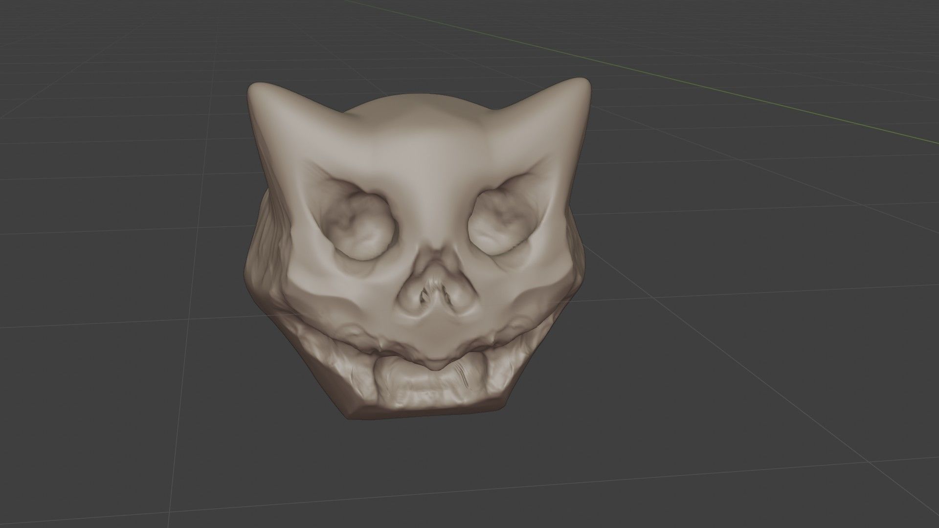 Cute cartoon skull maker  and 8 characters Low-poly 3D model_19