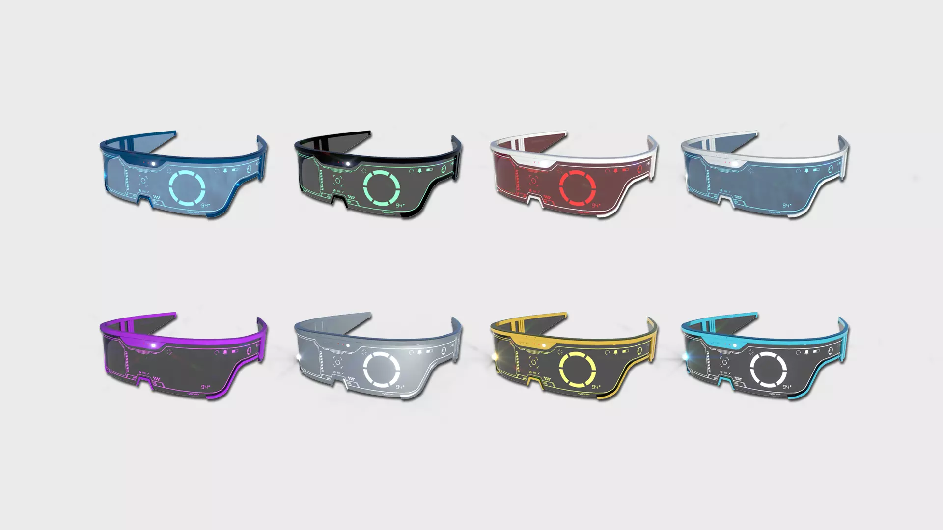 08 SciFi Glasses Visor Collection - Character Design Fashion _0