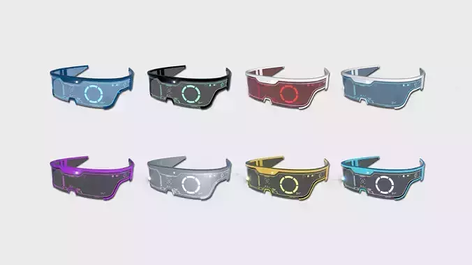 08 SciFi Glasses Visor Collection - Character Design Fashion 