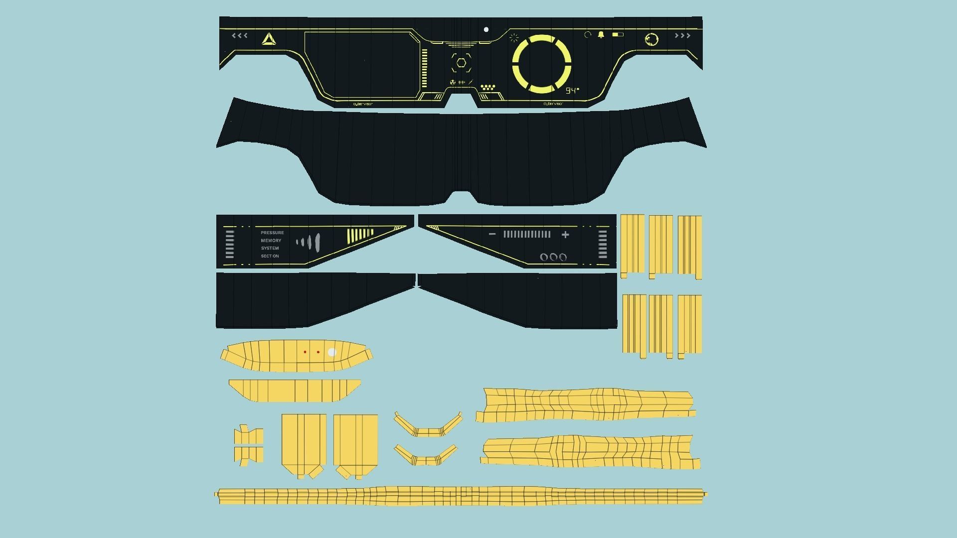 08 SciFi Glasses Visor Collection - Character Design Fashion _63