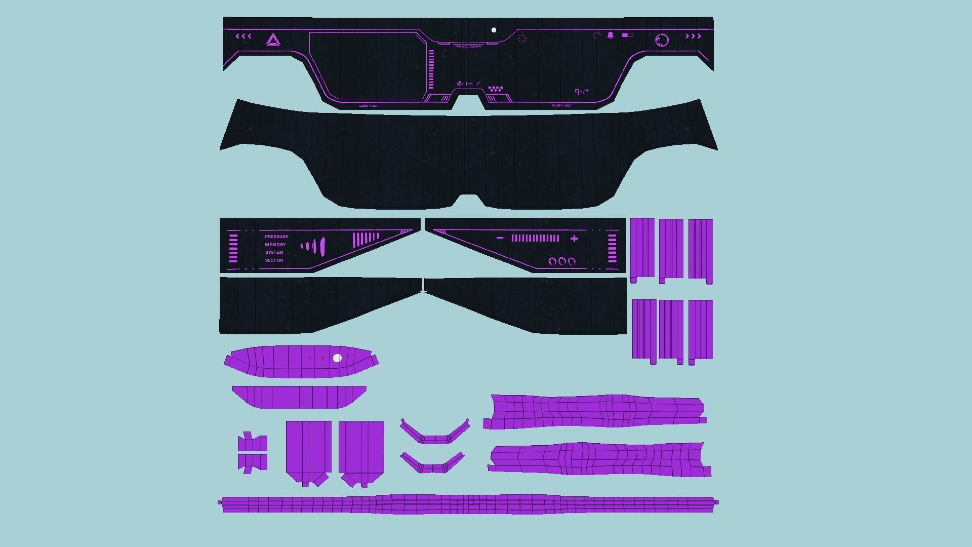 08 SciFi Glasses Visor Collection - Character Design Fashion _73