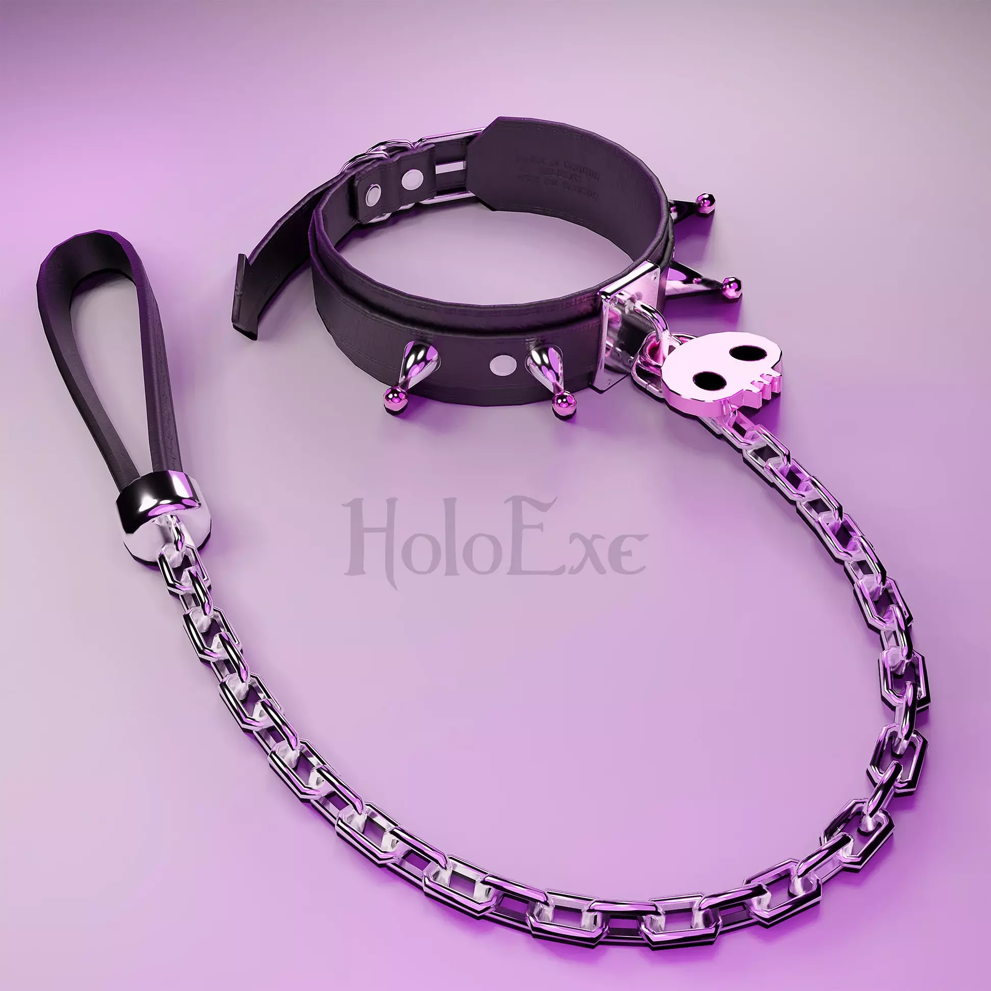 Oversized Kuro Collar Low-poly 3D model