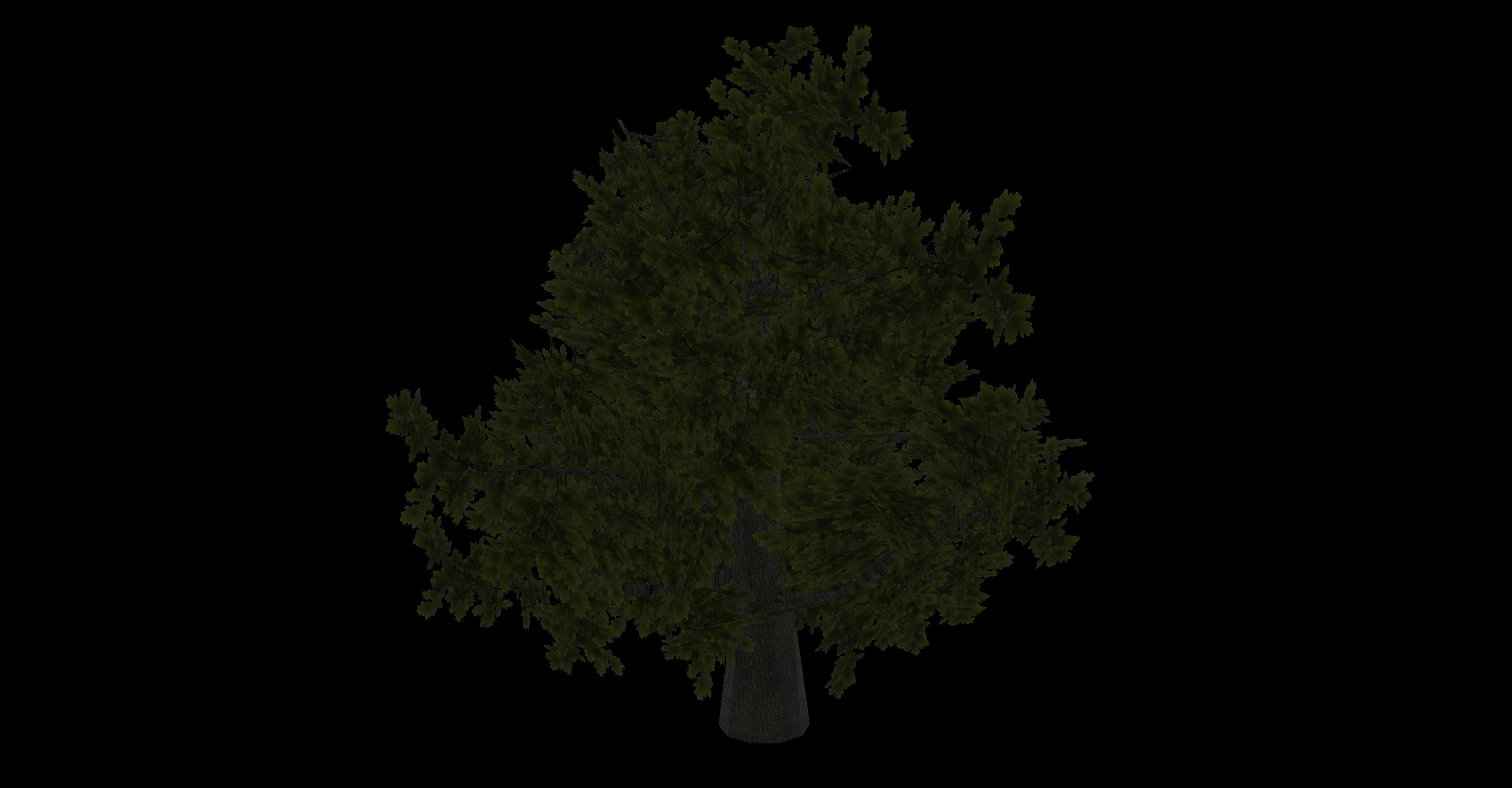 Tree PBR low-poly gme ready Low-poly 3D model_7