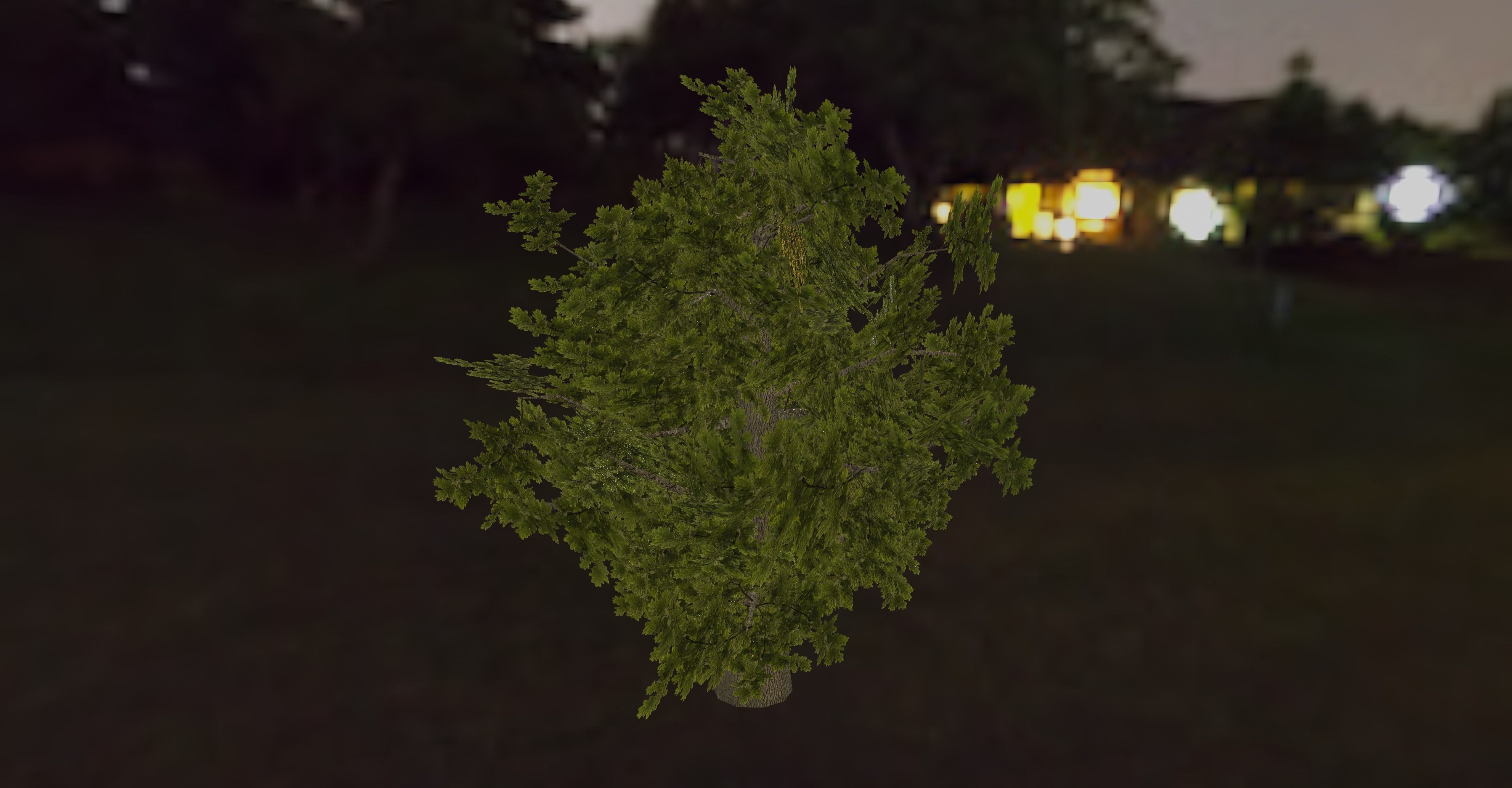 Tree PBR low-poly gme ready Low-poly 3D model_1