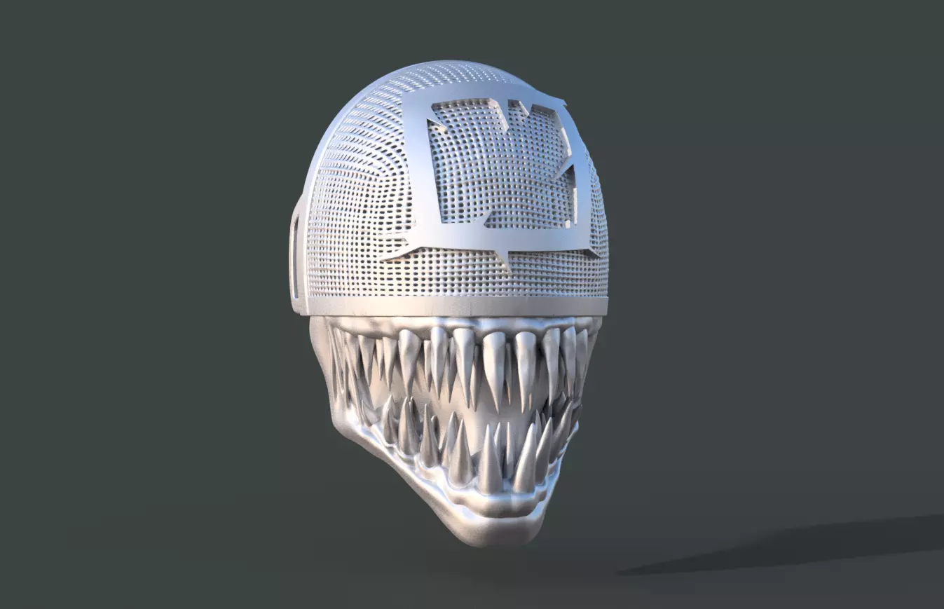 VENOM SQUID GAME FACE SHIELD 3D print model
