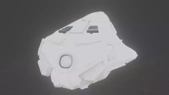 Drone visor SciFi helmet headset 3D model