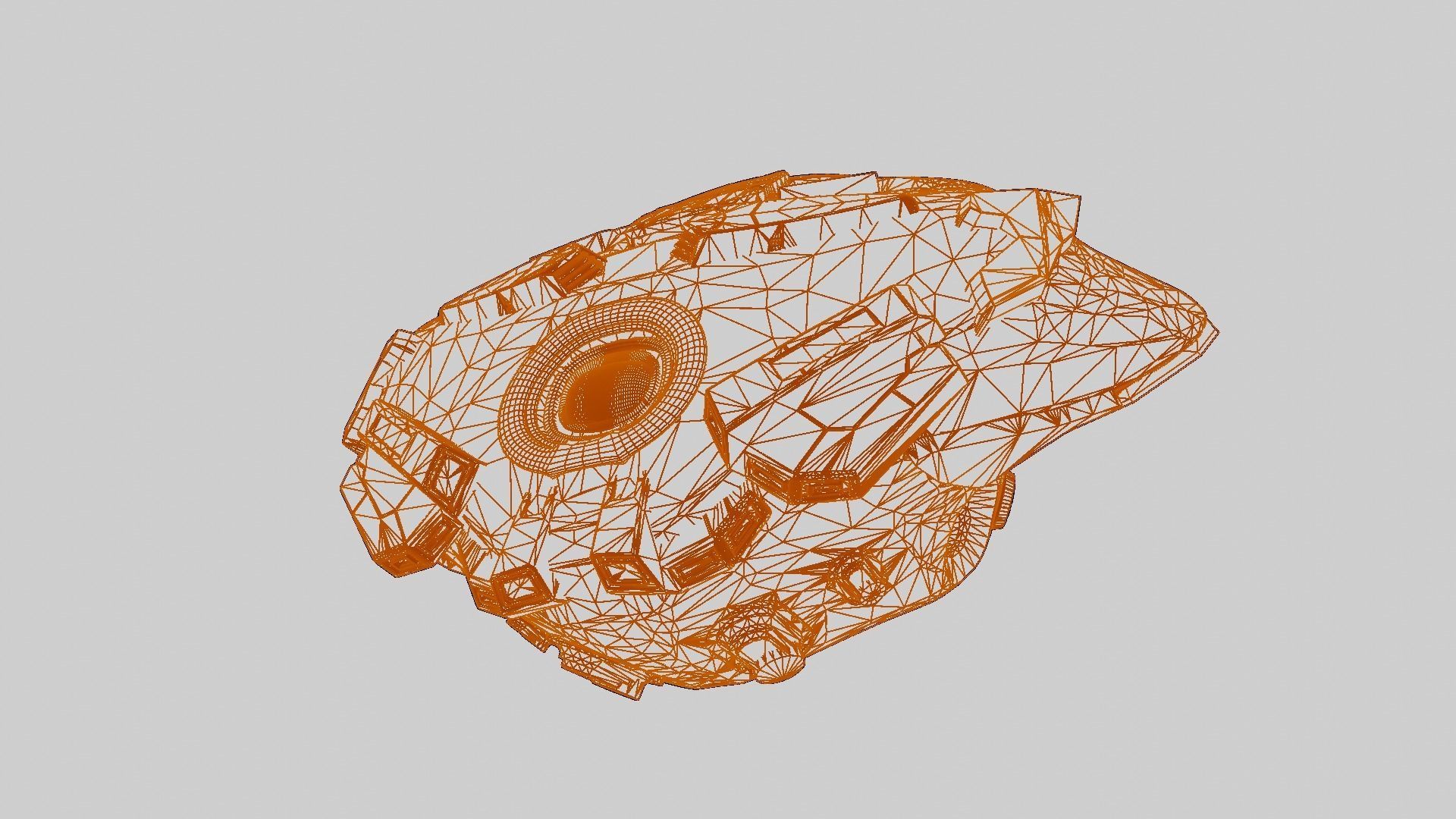 Drone visor SciFi helmet headset 3D model_15