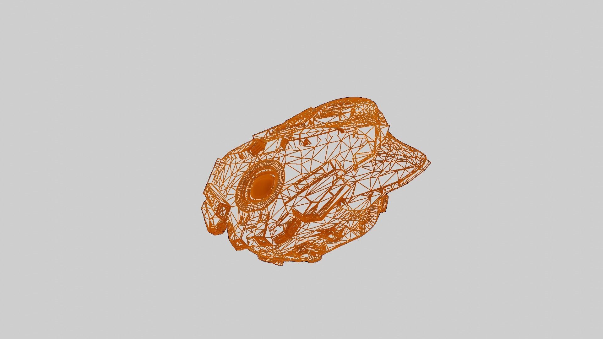 Drone visor SciFi helmet headset 3D model_8