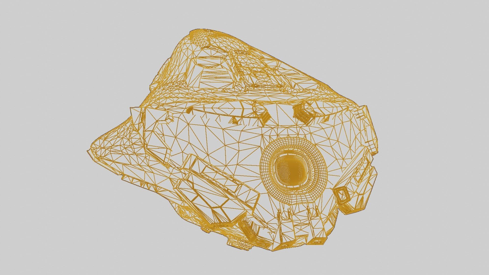 Drone visor SciFi helmet headset 3D model_19