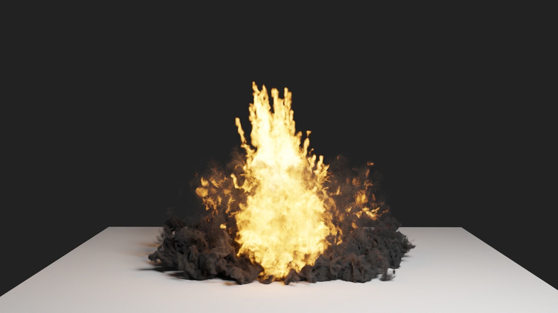 Grenade Dust Explosion Simulation Low-poly 3D model_3