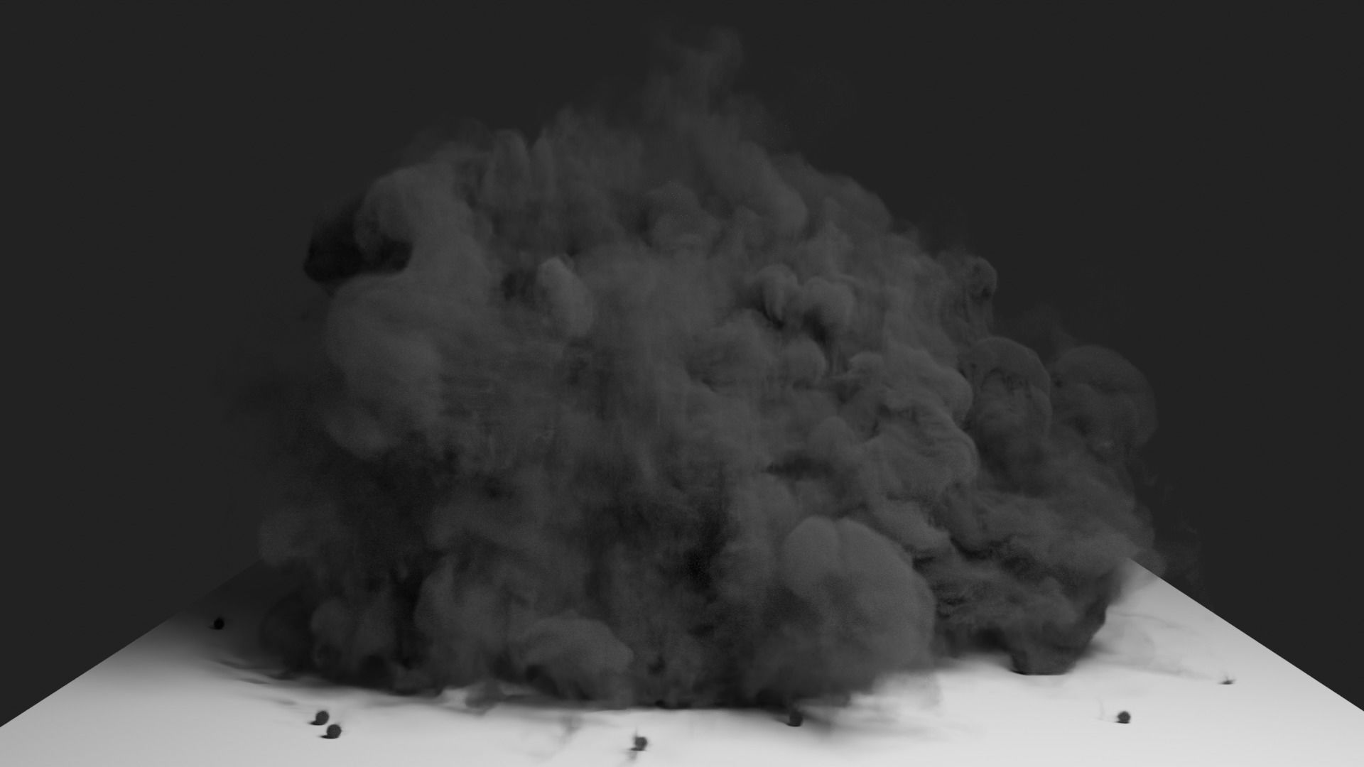 Grenade Dust Explosion Simulation Low-poly 3D model_15