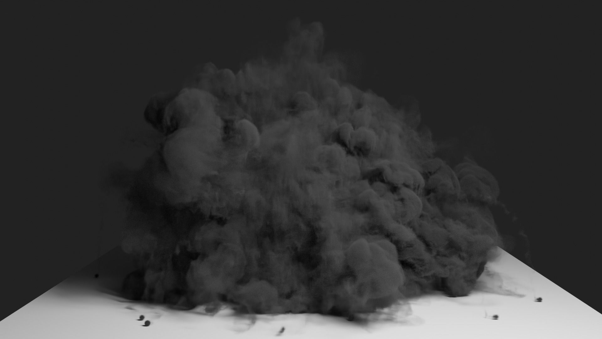 Grenade Dust Explosion Simulation Low-poly 3D model_13