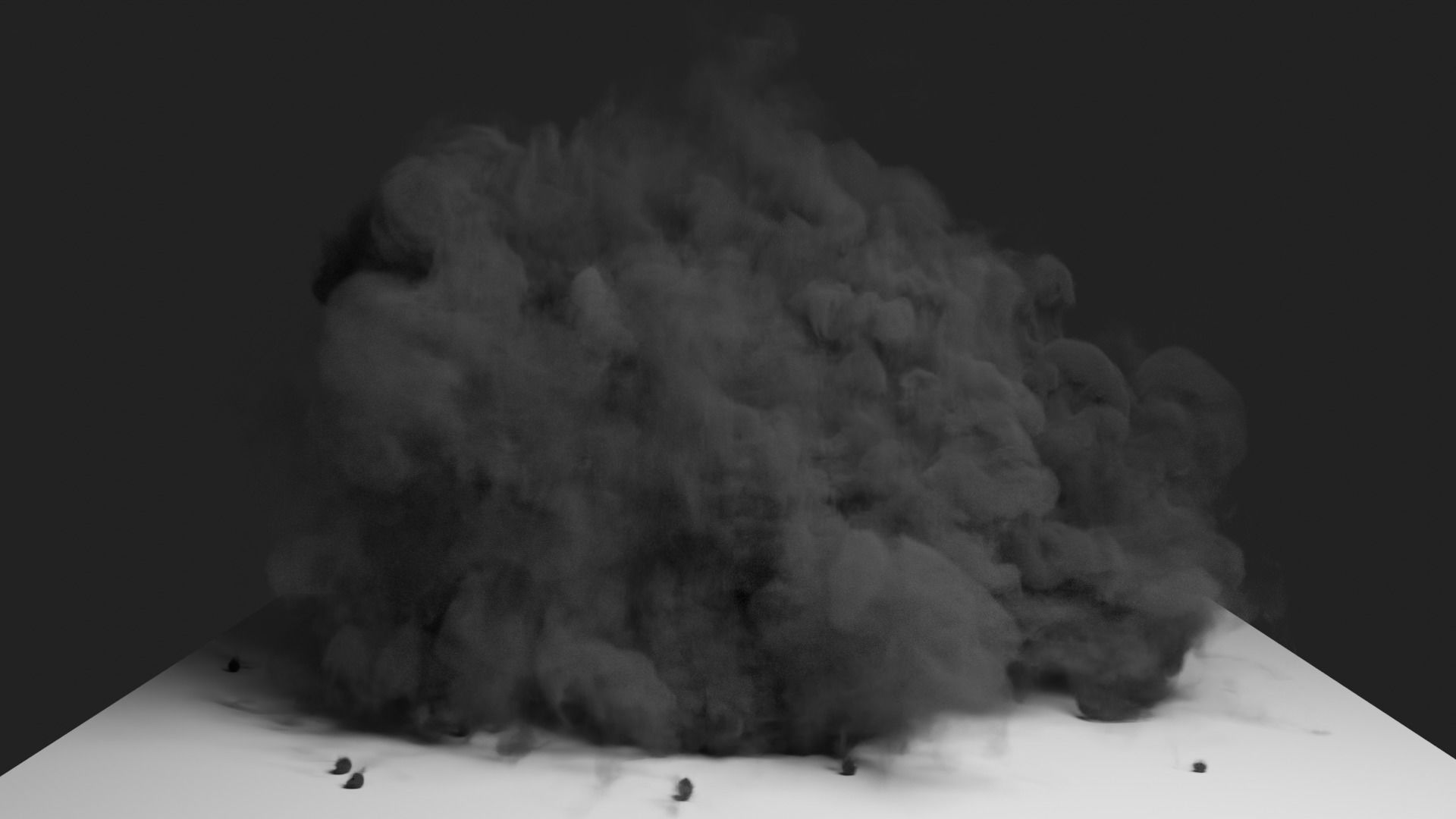 Grenade Dust Explosion Simulation Low-poly 3D model_16