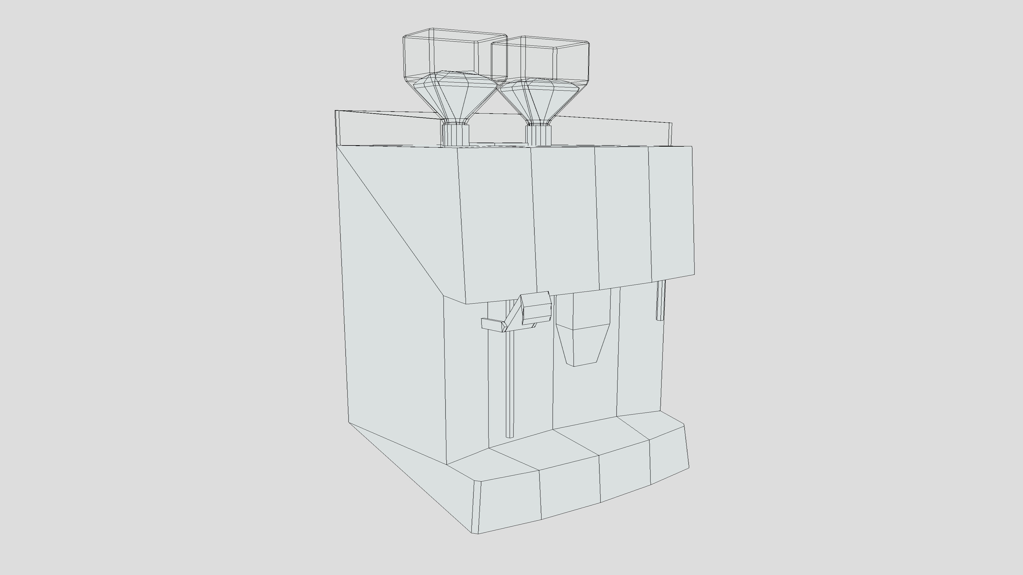 Schaerer Verismo 701-SU2 - Game Ready Low-Poly 3D Model Low-poly 3D model_4