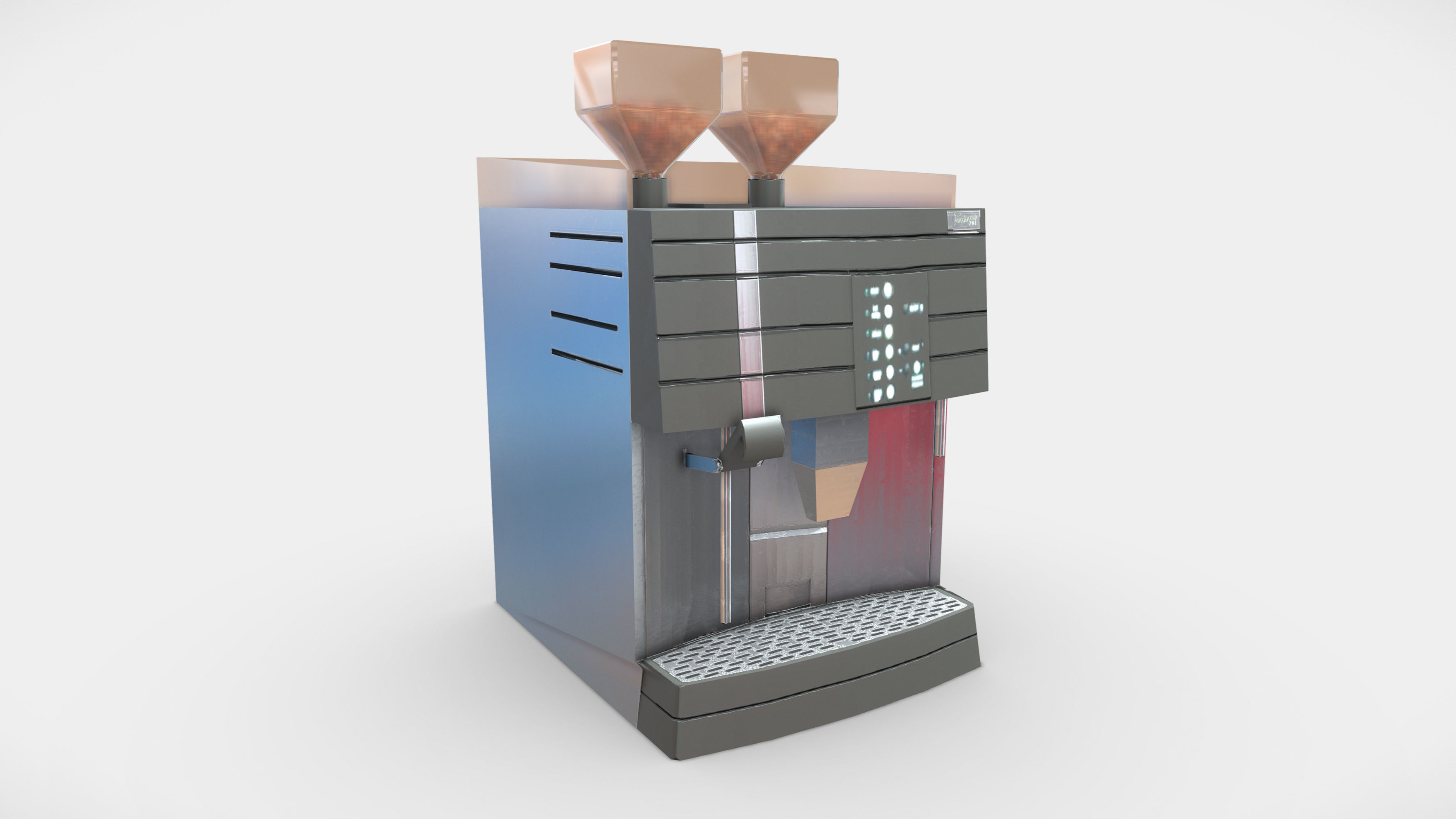 Schaerer Verismo 701-SU2 - Game Ready Low-Poly 3D Model Low-poly 3D model_1