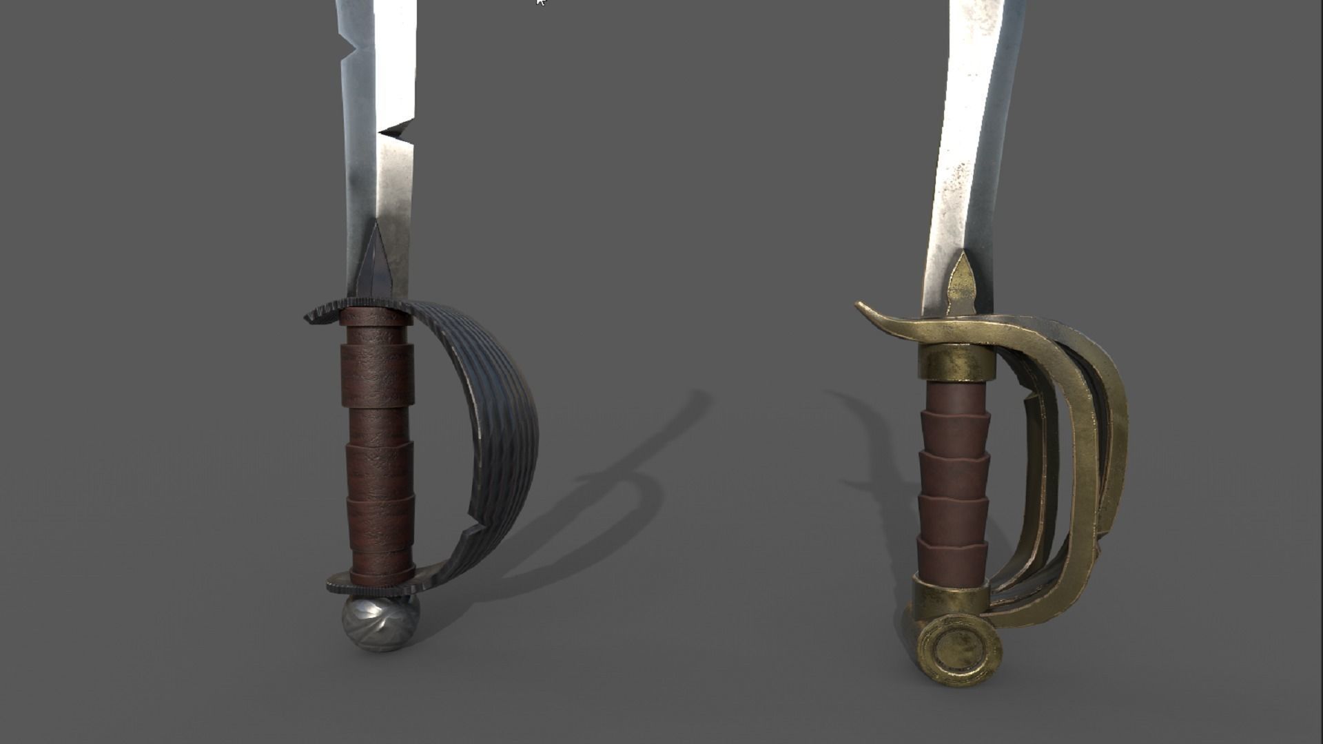 Stylized Cutlass Low-poly 3D model Low-poly 3D model_6