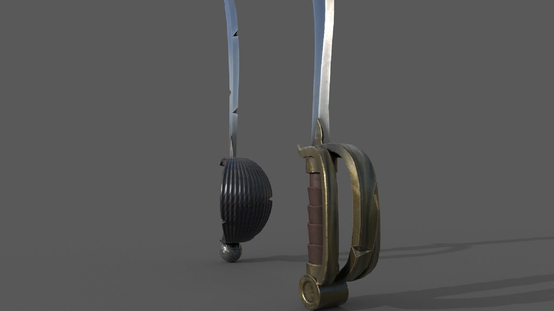 Stylized Cutlass Low-poly 3D model Low-poly 3D model_5