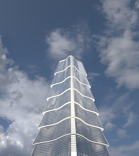 Skyscraper star 3D model
