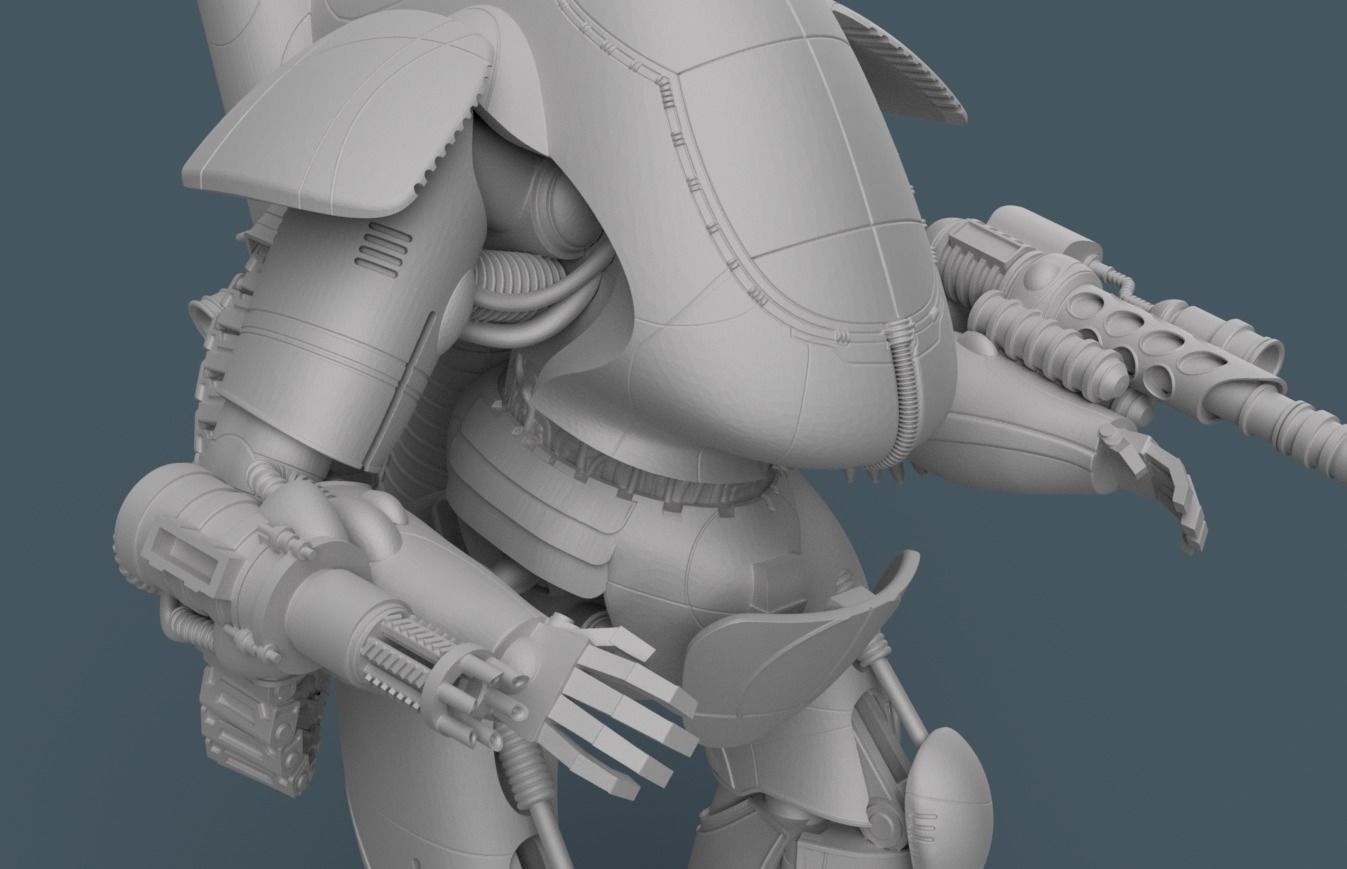 Sucker Punch Mech Robot 3D print model_1