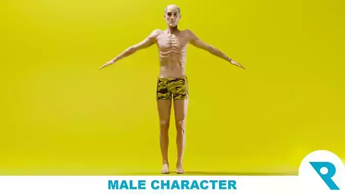 Realistic Male Character - Robert 3D model