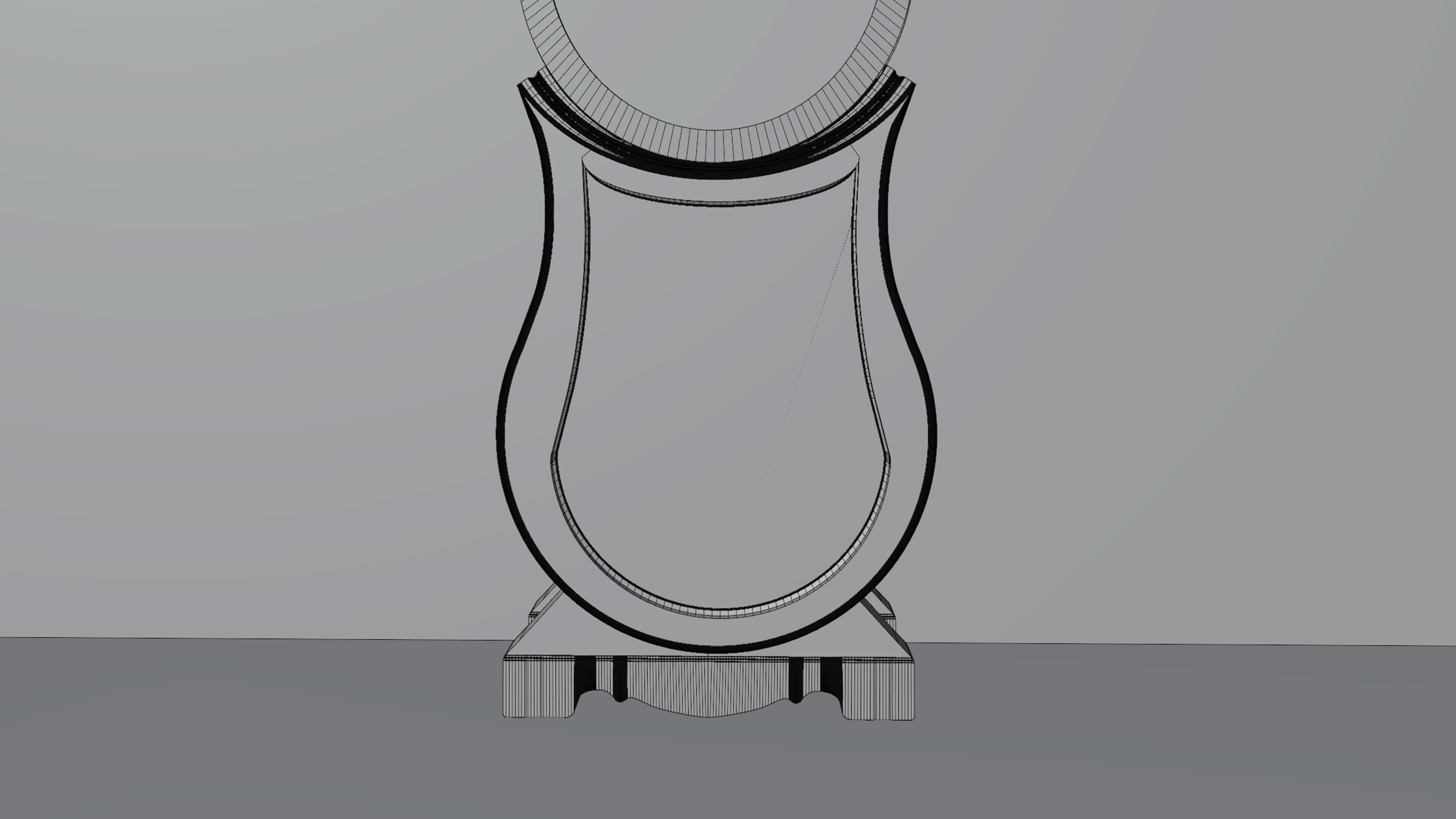  Grandfather clock Vintage Old  3D model_17