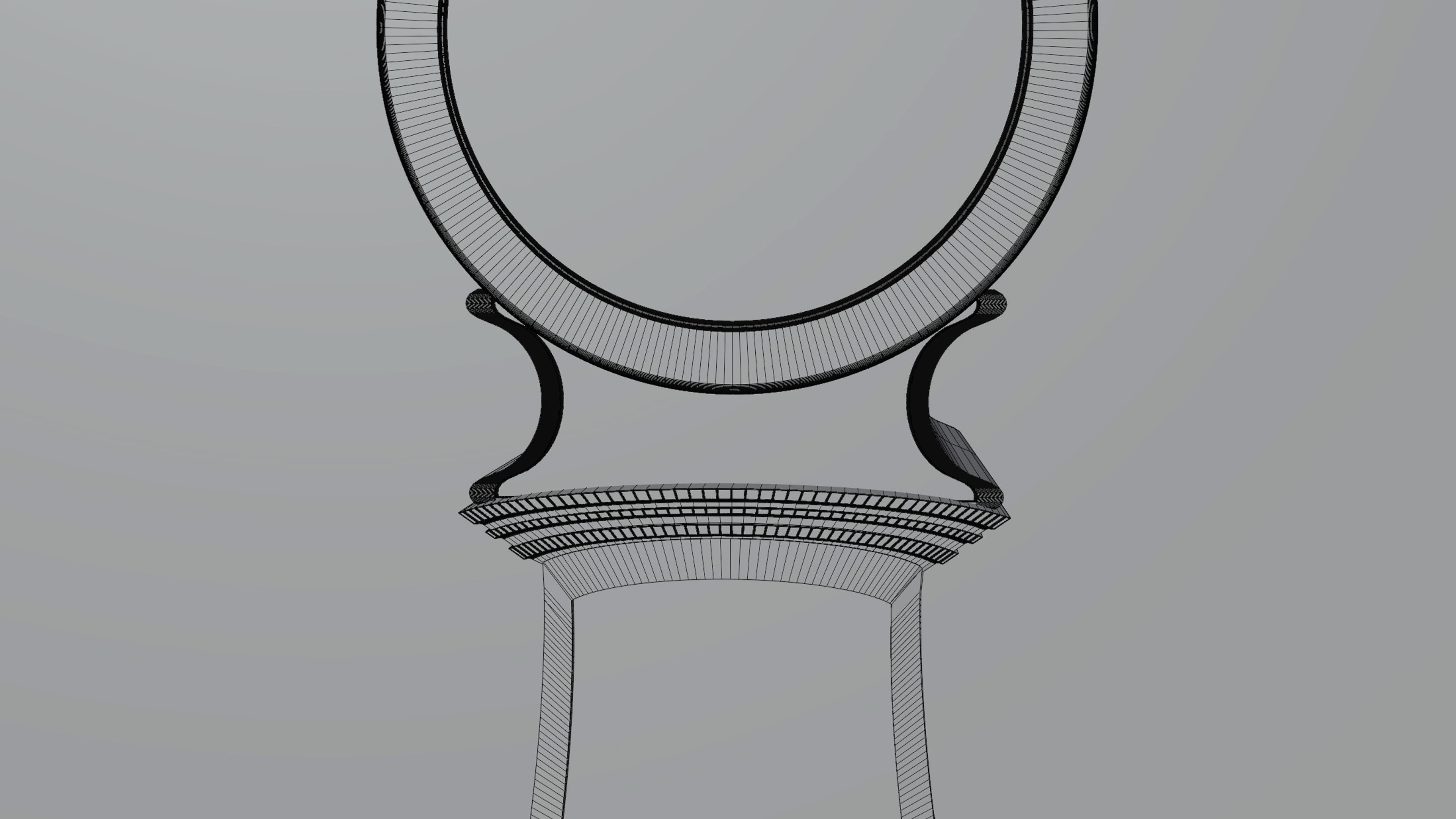  Grandfather clock Vintage Old  3D model_16