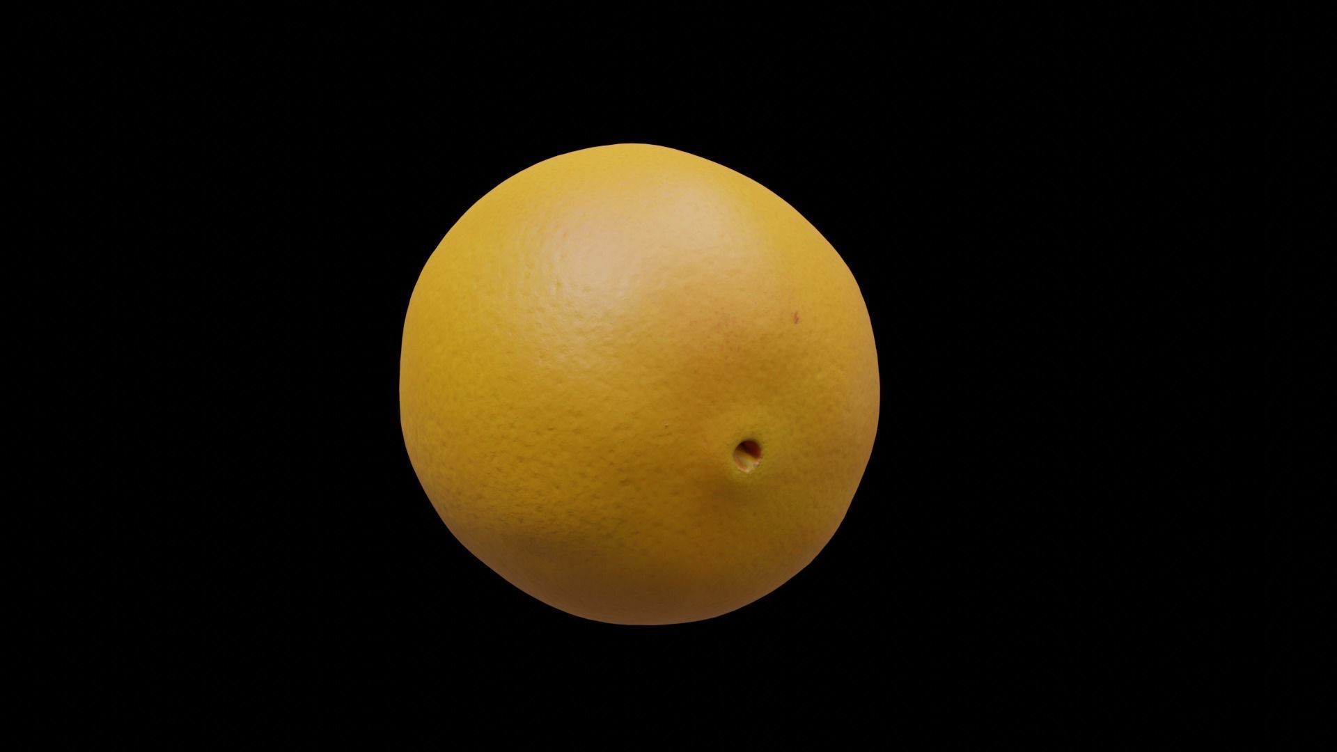 PHOTOSCANNED Realistic Orange 3D model_6
