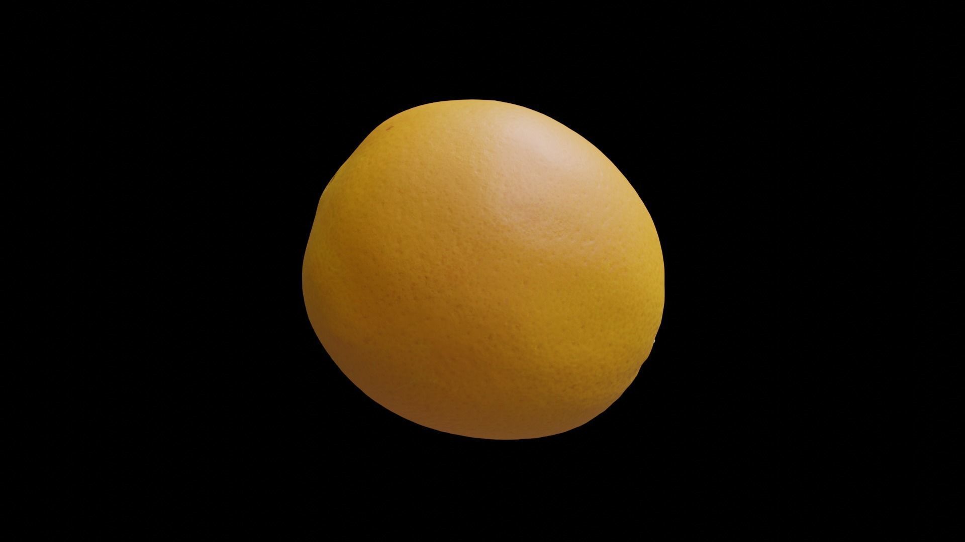 PHOTOSCANNED Realistic Orange 3D model_4