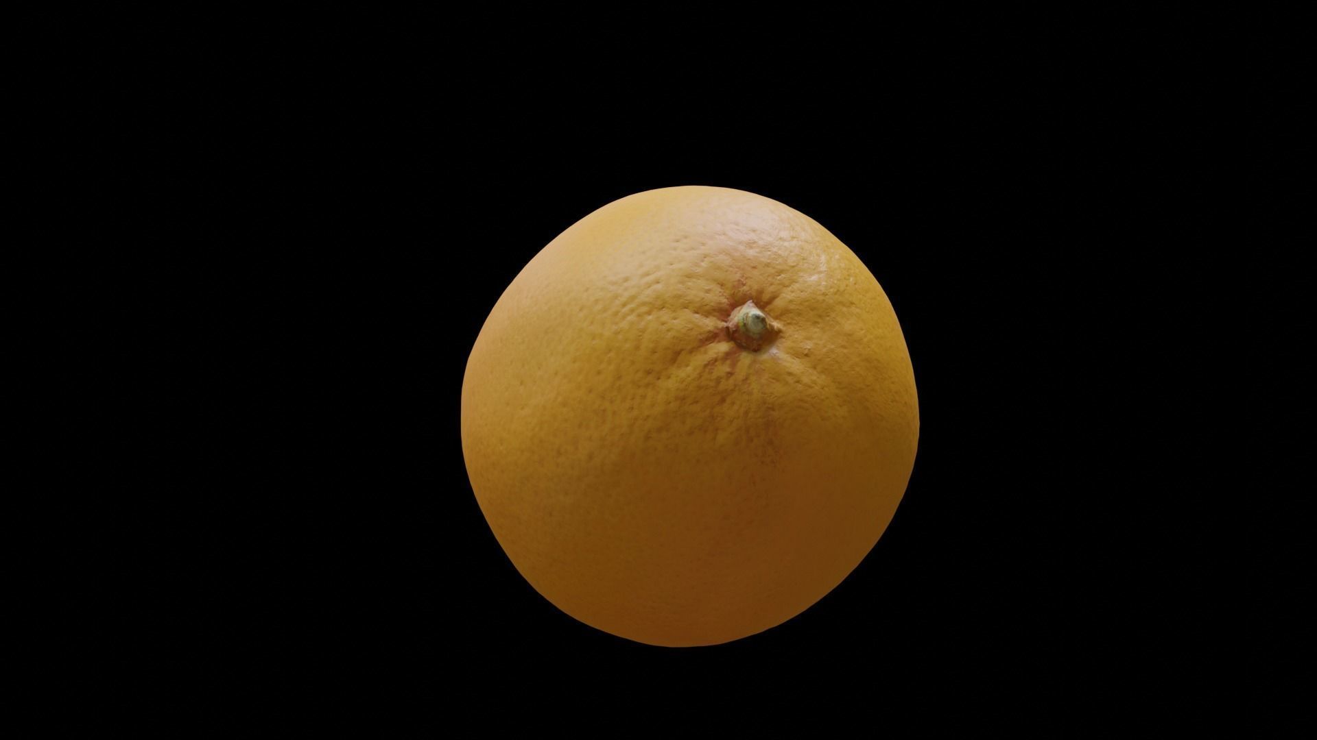 PHOTOSCANNED Realistic Orange 3D model_5