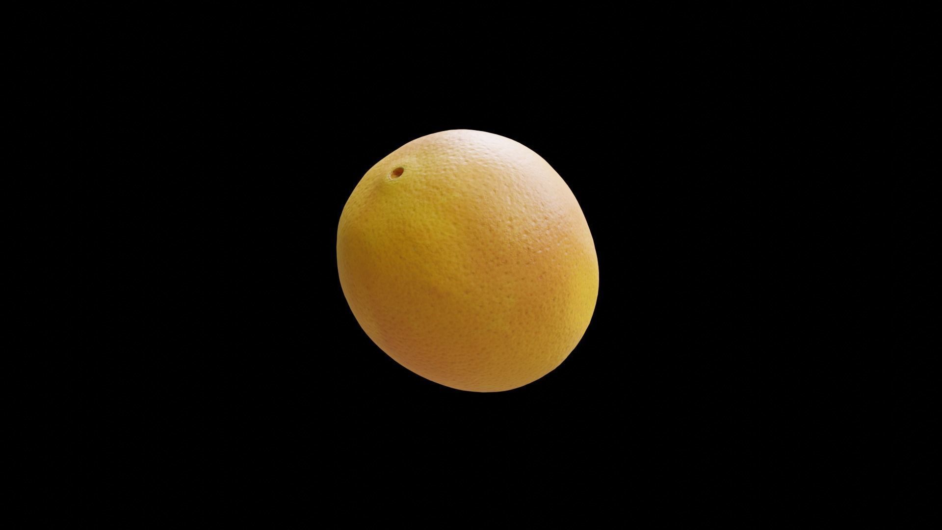 PHOTOSCANNED Realistic Orange 3D model_3