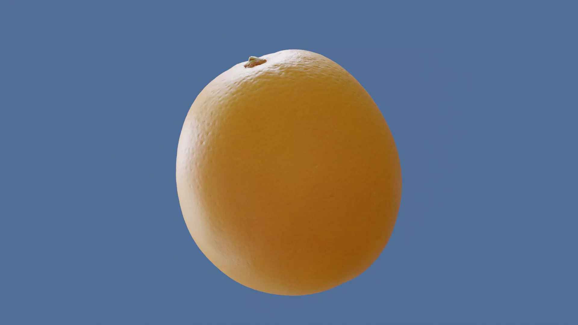 PHOTOSCANNED Realistic Orange 3D model_0
