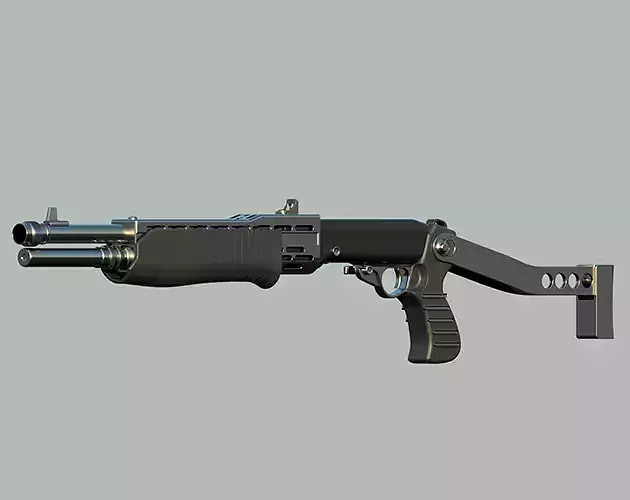 Franchi SPAS-12 shotgun 3D model