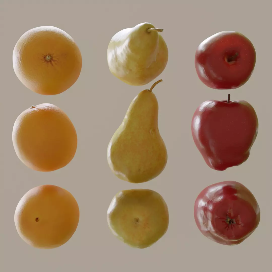 Photoscanned Fruit Collection _0