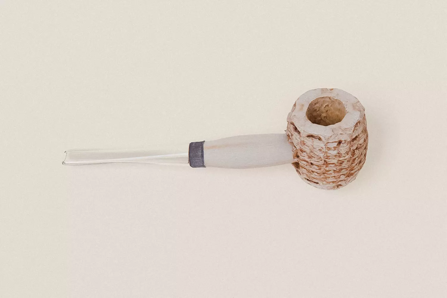 Photoscanned Realistic Corn Cob Pipe 3D model_0