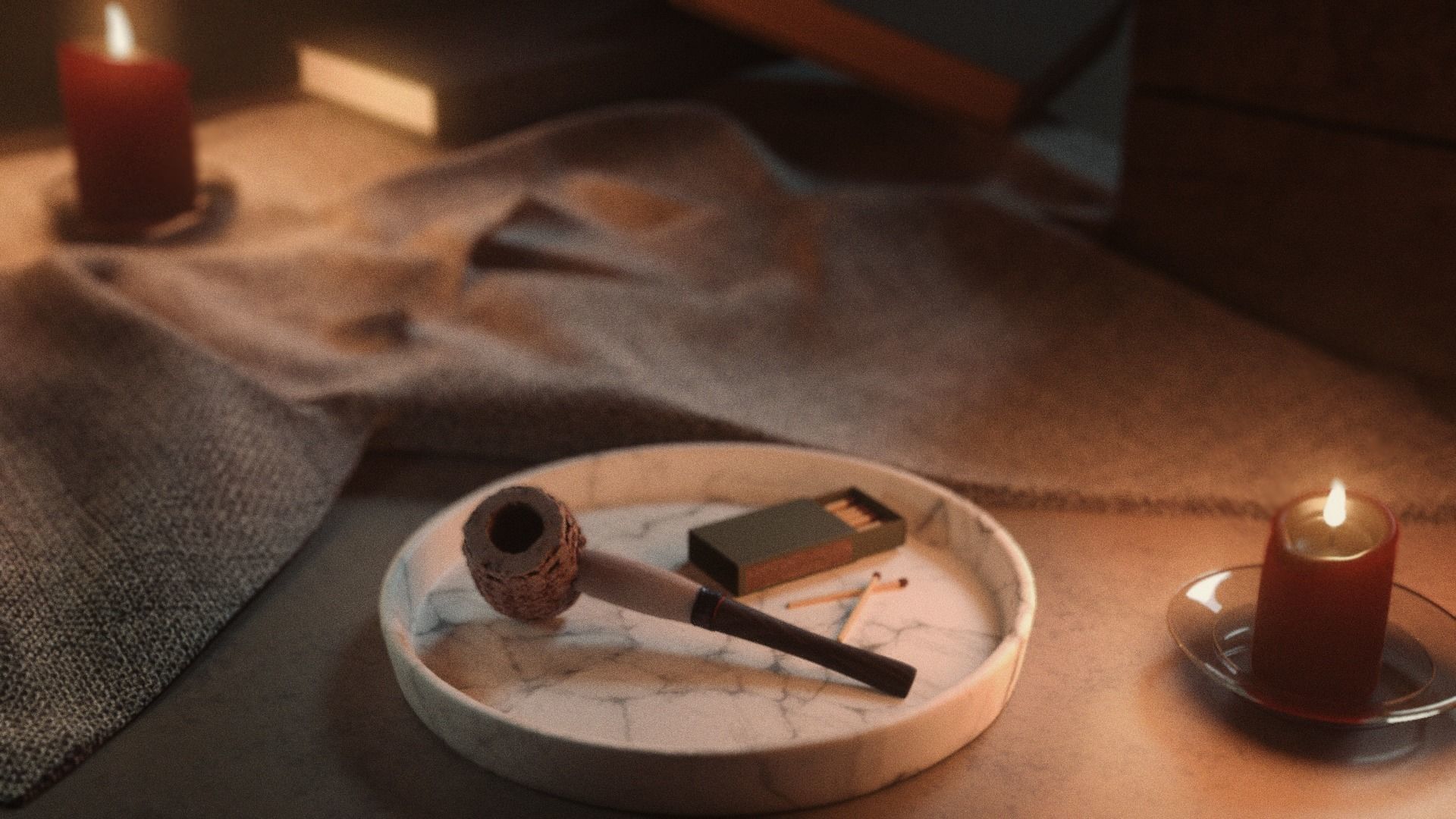Photoscanned Realistic Corn Cob Pipe 3D model_7