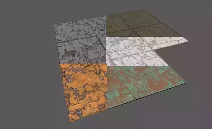 Sci-Fi Panels Set Textured