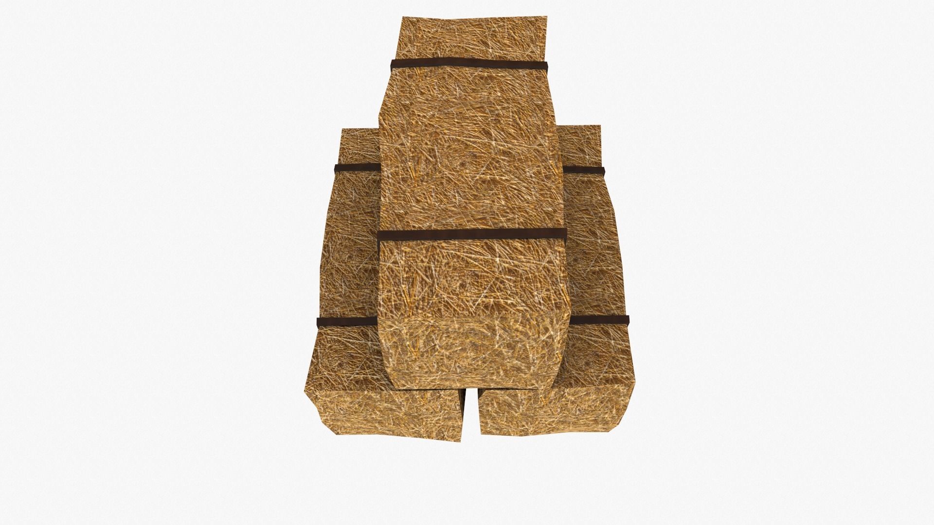 Straw Pack Low-poly 3D model_14