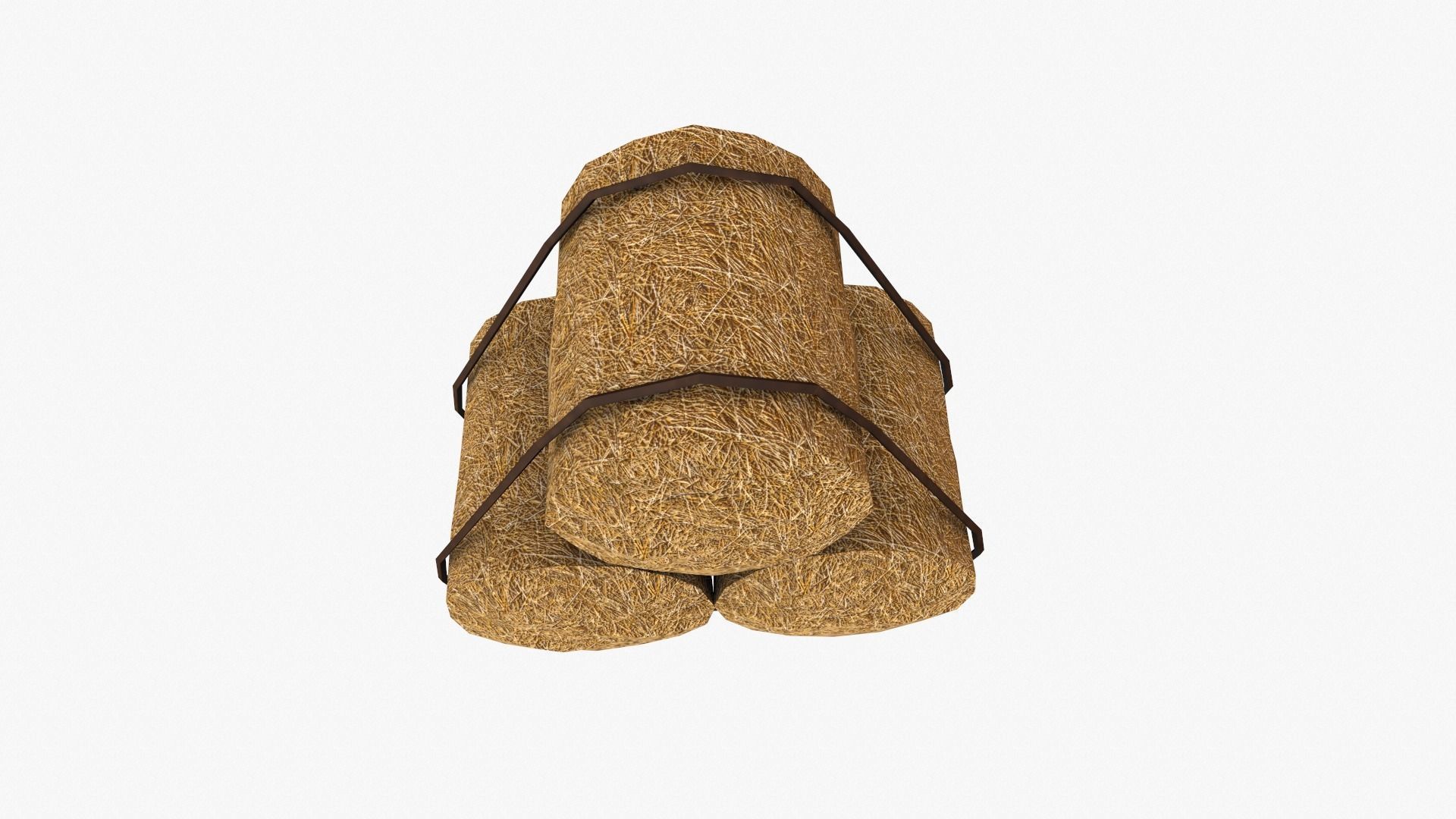 Straw Pack Low-poly 3D model_18