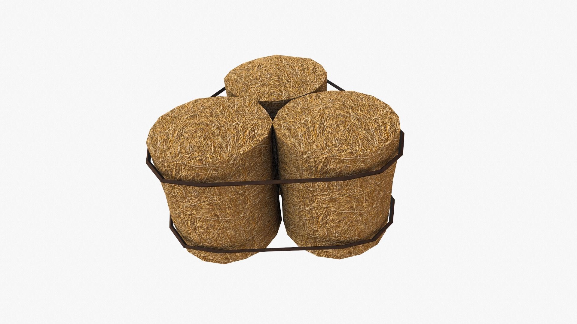 Straw Pack Low-poly 3D model_19